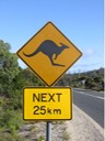 A038 Australia Tasmania Road Sign